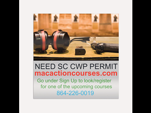 ANDERSON SC CONCEALED WEAPON PERMIT COURSE
