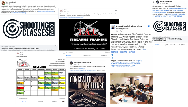 Social media examples