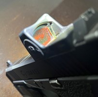 Optic on a pistol