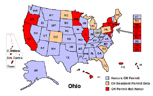 Handgun Laws US Map Figure 2
