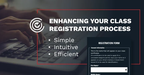 Enhancing your class registration process with ShootingClasses.com, highlighting a simple, intuitive, and efficient online registration form.