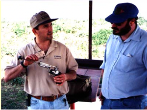 William demonstrates how to clean a revolver