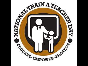 National Train a Teacher Day Logo